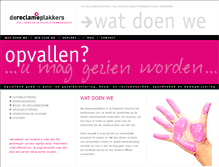 Tablet Screenshot of dereclameplakkers.nl